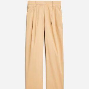 J.Crew Wide leg essential pant in cotton poplin SUNKISSED KHAKI size 4 new